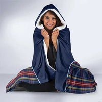 Custom Scotland Curling Hooded Blanket Scottish Thistle Mix Tartan Pattern - Wonder Print Shop