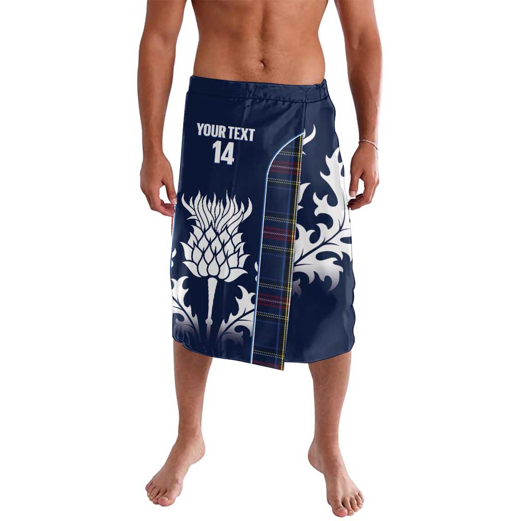 Custom Scotland Curling Lavalava Scottish Thistle Mix Tartan Pattern - Wonder Print Shop