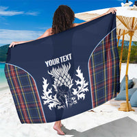 Custom Scotland Curling Sarong Scottish Thistle Mix Tartan Pattern - Wonder Print Shop