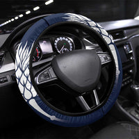 Scotland Curling Steering Wheel Cover Scottish Thistle Mix Tartan Pattern - Wonder Print Shop