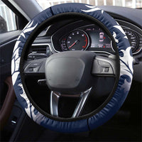 Scotland Curling Steering Wheel Cover Scottish Thistle Mix Tartan Pattern - Wonder Print Shop