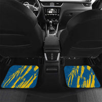 Custom Sweden Curling Car Mats Konungariket Sverige Tre Kronor Grunge Style - Wonder Print Shop