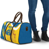 Custom Sweden Curling Travel Bag Konungariket Sverige Tre Kronor Grunge Style - Wonder Print Shop