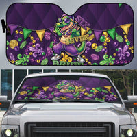 Six Seven Alligator Mardi Gras Auto Sun Shade 67 Gen Alpha Slang Carnival Beads
