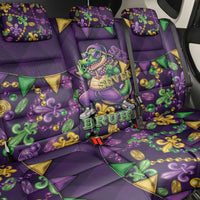 Six Seven Alligator Mardi Gras Back Car Seat Cover 67 Gen Alpha Slang Carnival Beads
