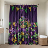 Six Seven Alligator Mardi Gras Bathroom Set 67 Gen Alpha Slang Carnival Beads