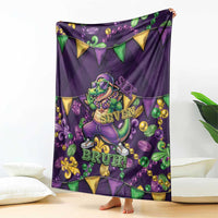 Six Seven Alligator Mardi Gras Blanket 67 Gen Alpha Slang Carnival Beads