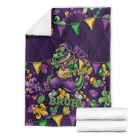 Six Seven Alligator Mardi Gras Blanket 67 Gen Alpha Slang Carnival Beads