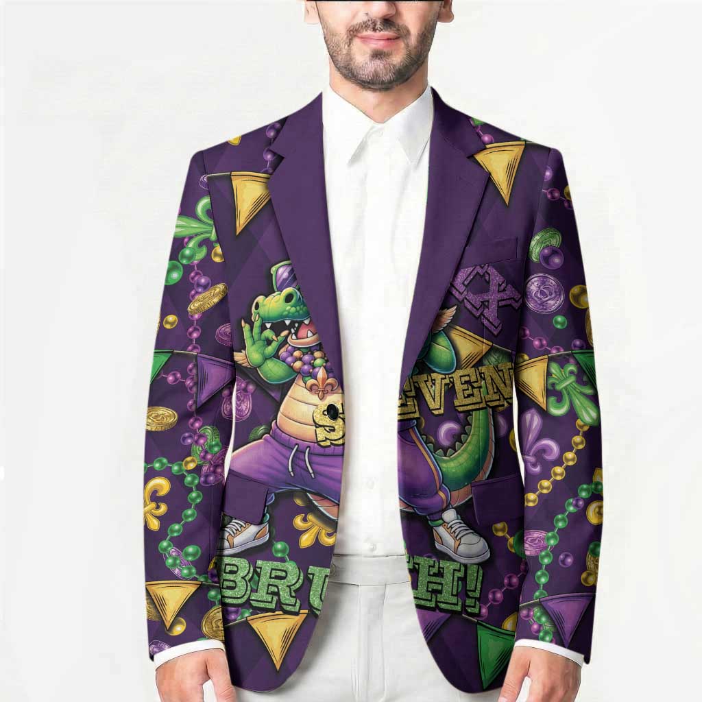 Six Seven Alligator Mardi Gras Blazer 67 Gen Alpha Slang Carnival Beads