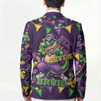 Six Seven Alligator Mardi Gras Blazer 67 Gen Alpha Slang Carnival Beads