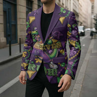 Six Seven Alligator Mardi Gras Blazer 67 Gen Alpha Slang Carnival Beads