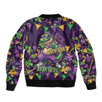 Six Seven Alligator Mardi Gras Bomber Jacket 67 Gen Alpha Slang Carnival Beads
