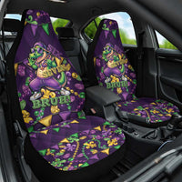 Six Seven Alligator Mardi Gras Car Seat Cover 67 Gen Alpha Slang Carnival Beads