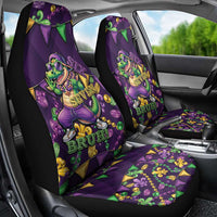 Six Seven Alligator Mardi Gras Car Seat Cover 67 Gen Alpha Slang Carnival Beads