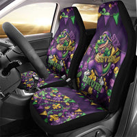 Six Seven Alligator Mardi Gras Car Seat Cover 67 Gen Alpha Slang Carnival Beads