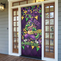 Six Seven Alligator Mardi Gras Door Cover 67 Gen Alpha Slang Carnival Beads