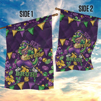 Six Seven Alligator Mardi Gras Garden Flag 67 Gen Alpha Slang Carnival Beads