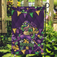 Six Seven Alligator Mardi Gras Garden Flag 67 Gen Alpha Slang Carnival Beads