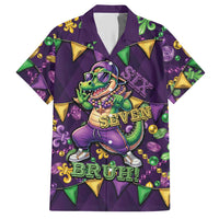 Six Seven Alligator Mardi Gras Hawaiian Shirt 67 Gen Alpha Slang Carnival Beads