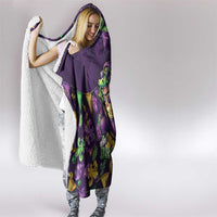 Six Seven Alligator Mardi Gras Hooded Blanket 67 Gen Alpha Slang Carnival Beads