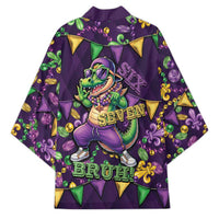 Six Seven Alligator Mardi Gras Kimono 67 Gen Alpha Slang Carnival Beads