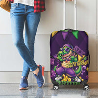 Six Seven Alligator Mardi Gras Luggage Cover 67 Gen Alpha Slang Carnival Beads