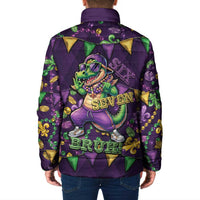 Six Seven Alligator Mardi Gras Padded Jacket 67 Gen Alpha Slang Carnival Beads