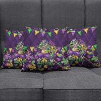 Six Seven Alligator Mardi Gras Pillow Cover 67 Gen Alpha Slang Carnival Beads