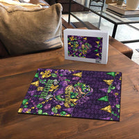 Six Seven Alligator Mardi Gras Puzzle 67 Gen Alpha Slang Carnival Beads