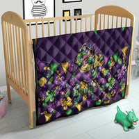 Six Seven Alligator Mardi Gras Quilt 67 Gen Alpha Slang Carnival Beads