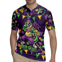 Six Seven Alligator Mardi Gras Rugby Jersey 67 Gen Alpha Slang Carnival Beads