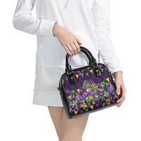 Six Seven Alligator Mardi Gras Shoulder Handbag 67 Gen Alpha Slang Carnival Beads