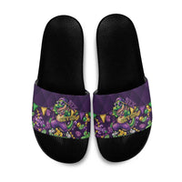 Six Seven Alligator Mardi Gras Slide Sandals 67 Gen Alpha Slang Carnival Beads