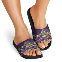Six Seven Alligator Mardi Gras Slide Sandals 67 Gen Alpha Slang Carnival Beads