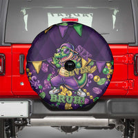 Six Seven Alligator Mardi Gras Spare Tire Cover 67 Gen Alpha Slang Carnival Beads