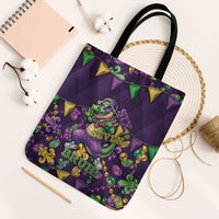Six Seven Alligator Mardi Gras Tote Bag 67 Gen Alpha Slang Carnival Beads