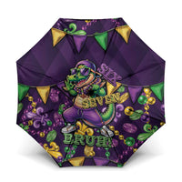 Six Seven Alligator Mardi Gras Umbrella 67 Gen Alpha Slang Carnival Beads