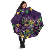 Six Seven Alligator Mardi Gras Umbrella 67 Gen Alpha Slang Carnival Beads