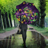 Six Seven Alligator Mardi Gras Umbrella 67 Gen Alpha Slang Carnival Beads