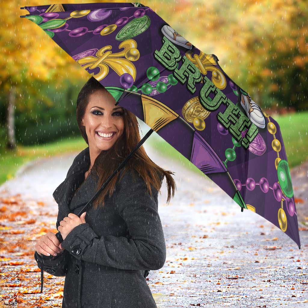 Six Seven Alligator Mardi Gras Umbrella 67 Gen Alpha Slang Carnival Beads