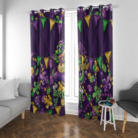 Six Seven Alligator Mardi Gras Window Curtain 67 Gen Alpha Slang Carnival Beads
