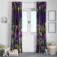 Six Seven Alligator Mardi Gras Window Curtain 67 Gen Alpha Slang Carnival Beads