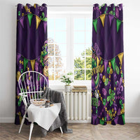 Six Seven Alligator Mardi Gras Window Curtain 67 Gen Alpha Slang Carnival Beads