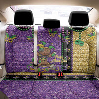 Voodoo Doll Mardi Gras Back Car Seat Cover Throw Me Something Mister Glitter Effect