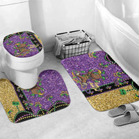 Voodoo Doll Mardi Gras Bathroom Set Throw Me Something Mister Glitter Effect