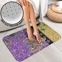 Voodoo Doll Mardi Gras Bathroom Set Throw Me Something Mister Glitter Effect