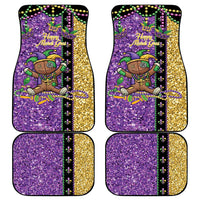 Voodoo Doll Mardi Gras Car Mats Throw Me Something Mister Glitter Effect