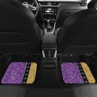 Voodoo Doll Mardi Gras Car Mats Throw Me Something Mister Glitter Effect