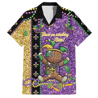 Voodoo Doll Mardi Gras Hawaiian Shirt Throw Me Something Mister Glitter Effect