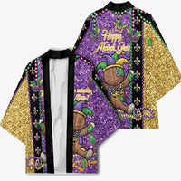 Voodoo Doll Mardi Gras Kimono Throw Me Something Mister Glitter Effect